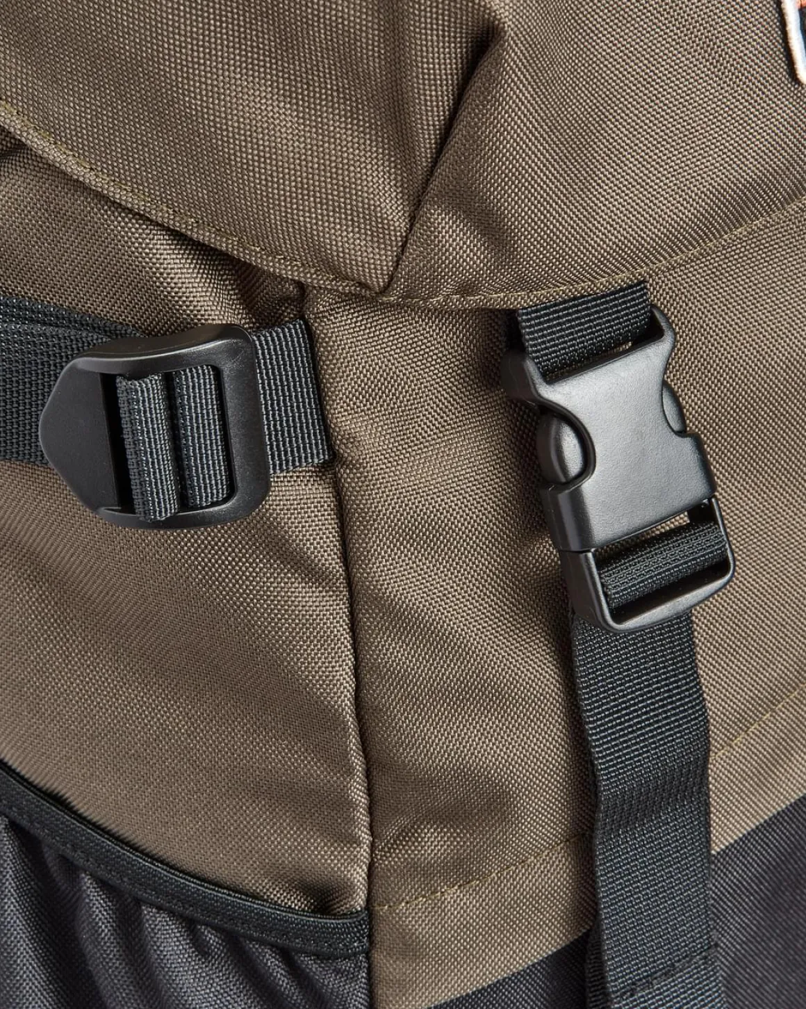 Boondocker Recycled 26L Backpack - Black/Khaki Green