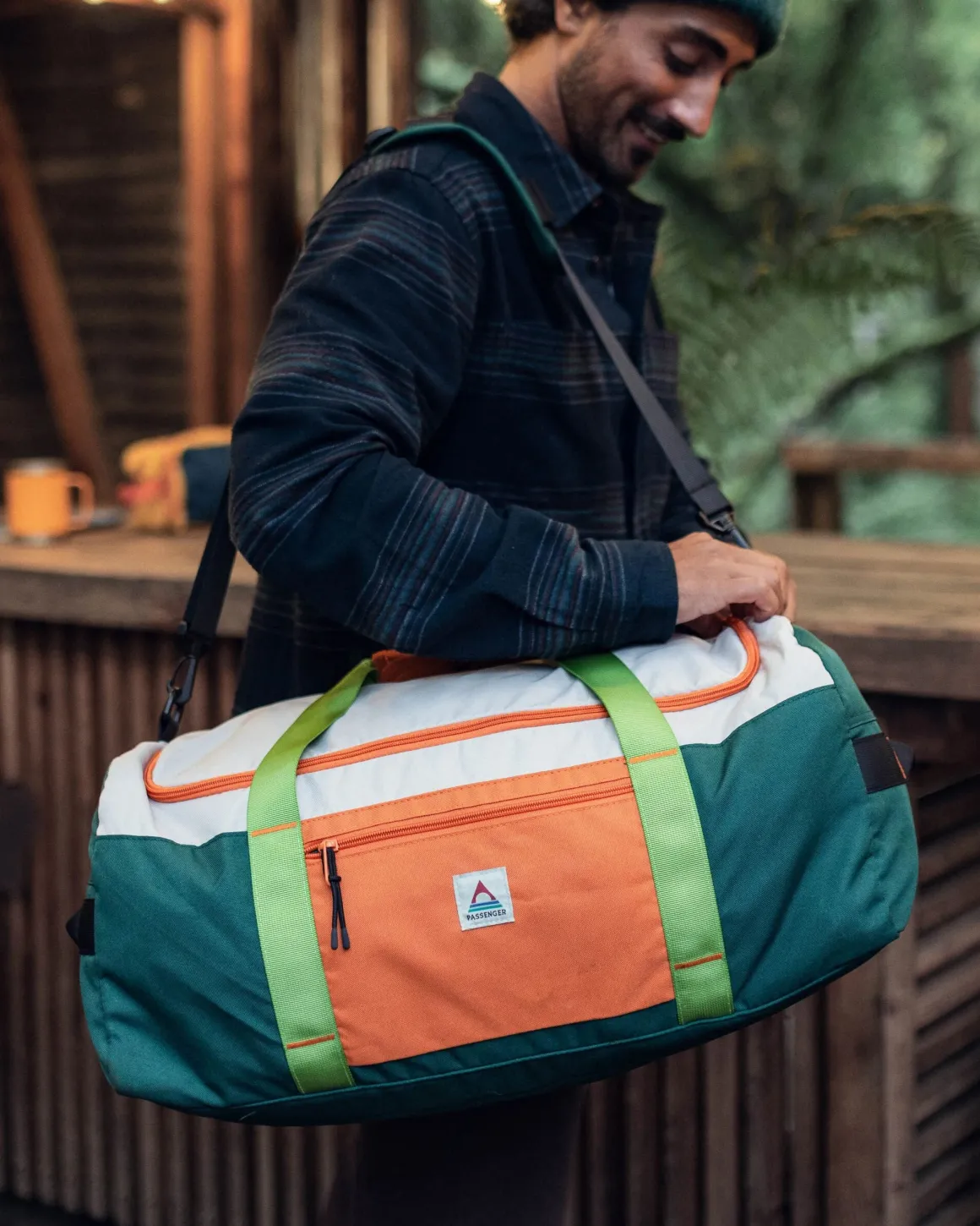 Boondocker Recycled 30L Duffel - Rain Forest Orange Multi
