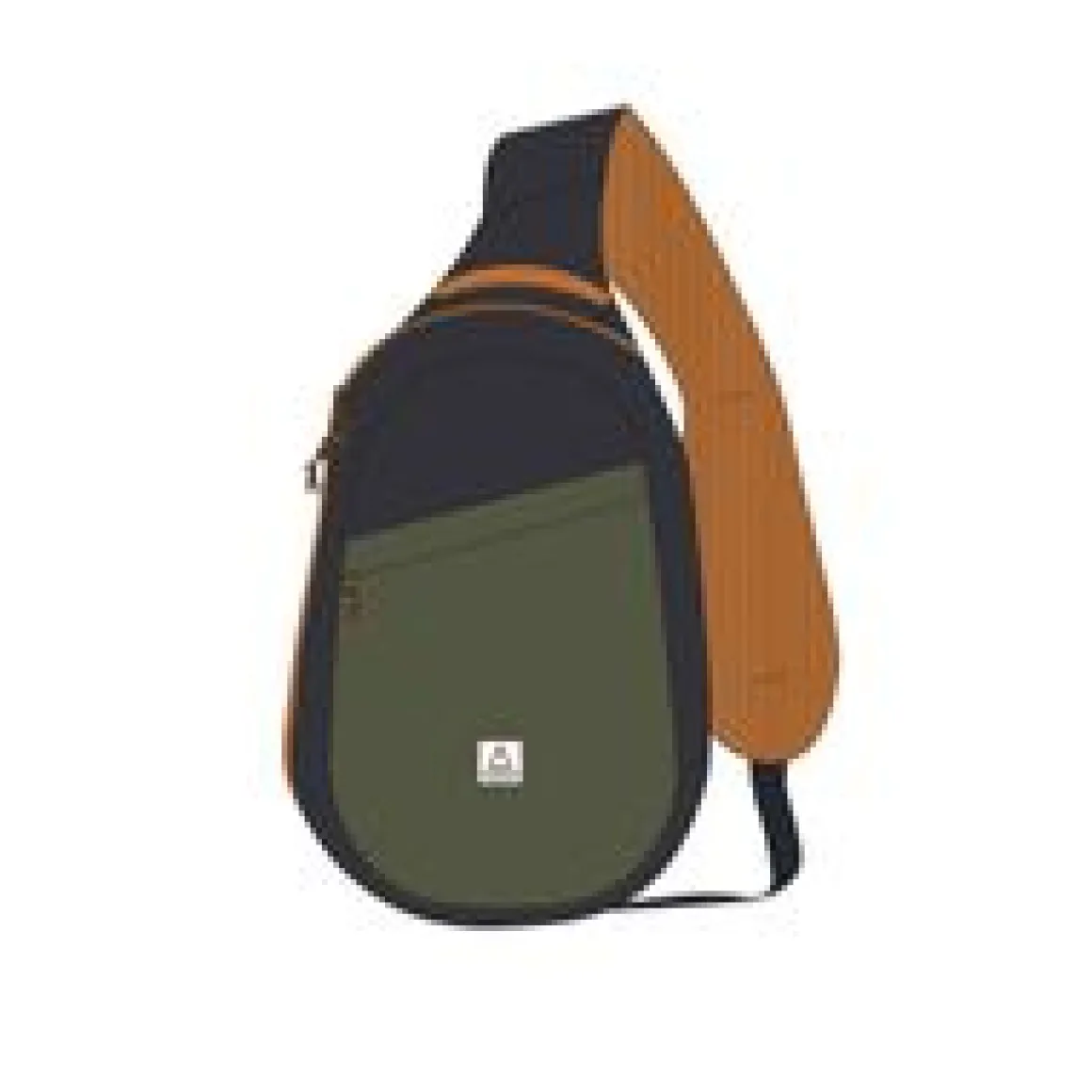 Boondocker Recycled Sling 8L - True Black/ Khaki Green
