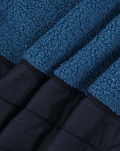 Born Explorer Recycled Polar-Lined Sherpa Fleece - Blue Steel