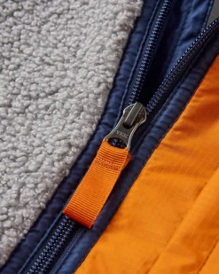 Born Explorer Recycled Polar-Lined Sherpa Fleece - Steel Gray