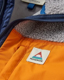 Born Explorer Recycled Polar-Lined Sherpa Fleece - Steel Gray