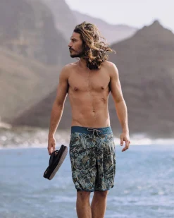 Breaks Recycled Boardshort - Abstract Seaweed Pistachio