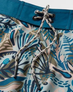Breaks Recycled Boardshort - Abstract Seaweed Pistachio
