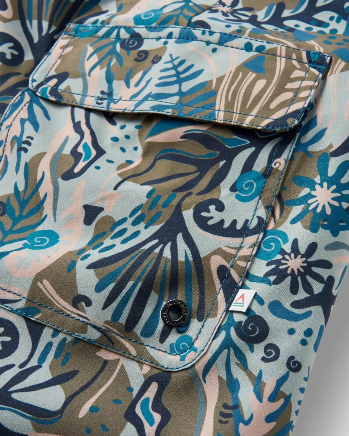 Breaks Recycled Boardshort - Abstract Seaweed Pistachio