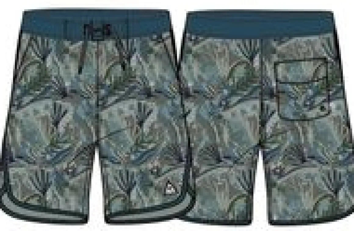 Breaks Recycled Boardshort - Abstract Seaweed Pistachio