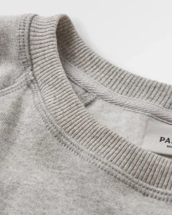 Breathe Recycled Cotton Long Sleeve Sweatshirt - Mid Grey Marl