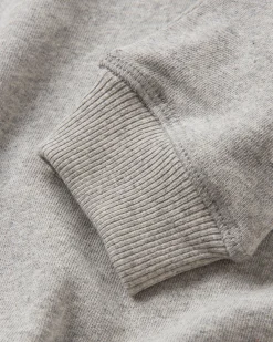 Breathe Recycled Cotton Long Sleeve Sweatshirt - Mid Grey Marl