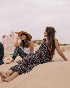 Breeze Maxi Dress - Simple Tile Faded Black