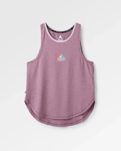 Breezy Recycled Active Tank Top - Berry Marl
