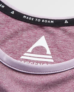 Breezy Recycled Active Tank Top - Berry Marl