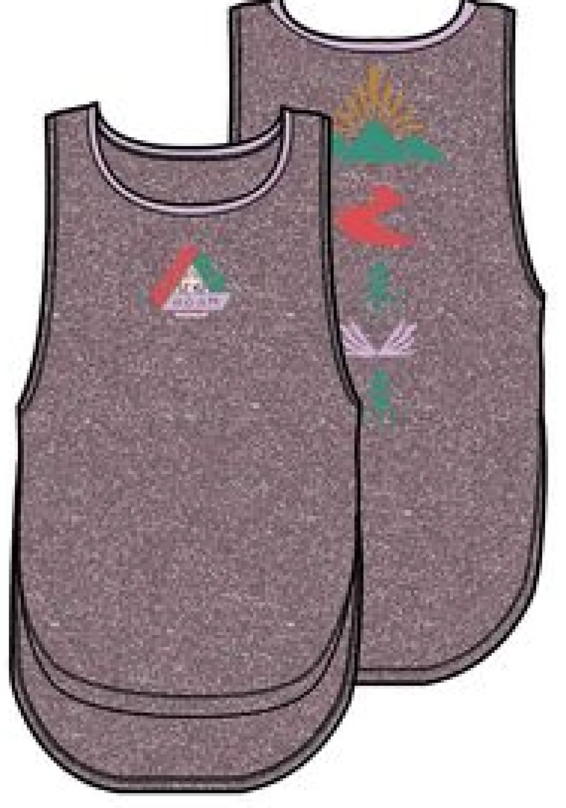 Breezy Recycled Active Tank Top - Berry Marl