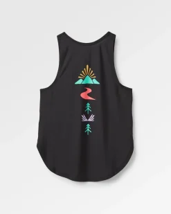 Breezy Recycled Active Tank Top - Black