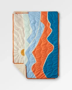 Cabin Recycled Sherpa Blanket - Cornflower