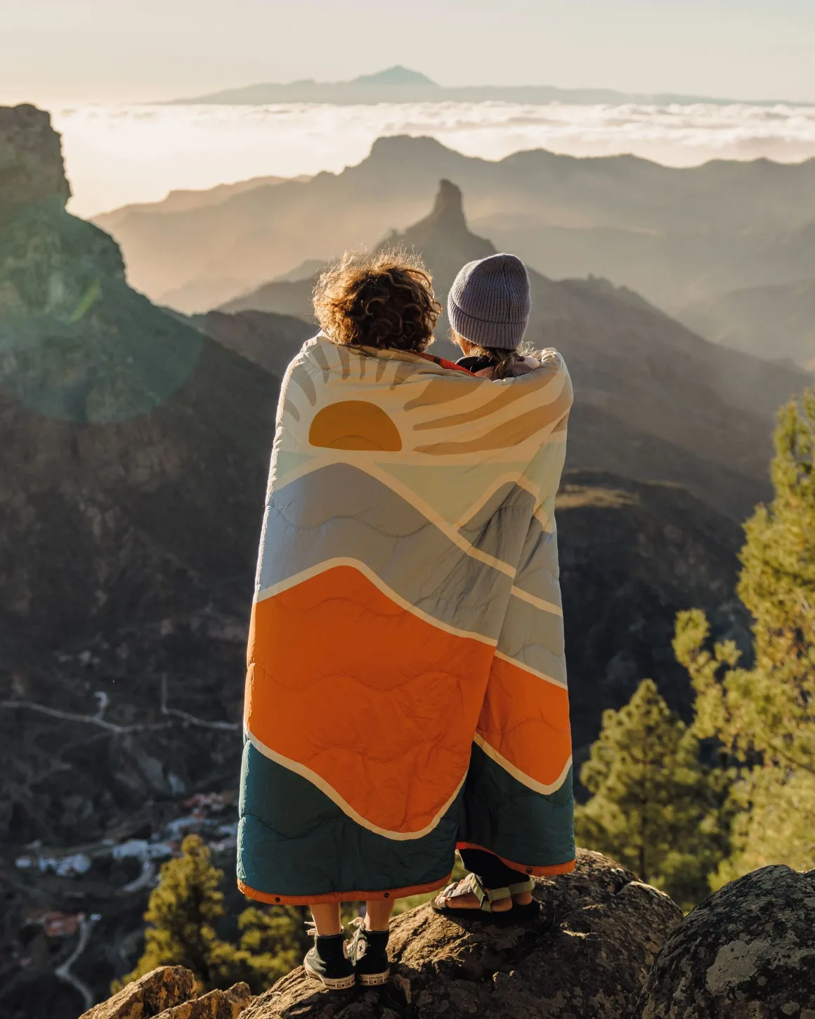 Cabin Recycled Sherpa Blanket - Cornflower