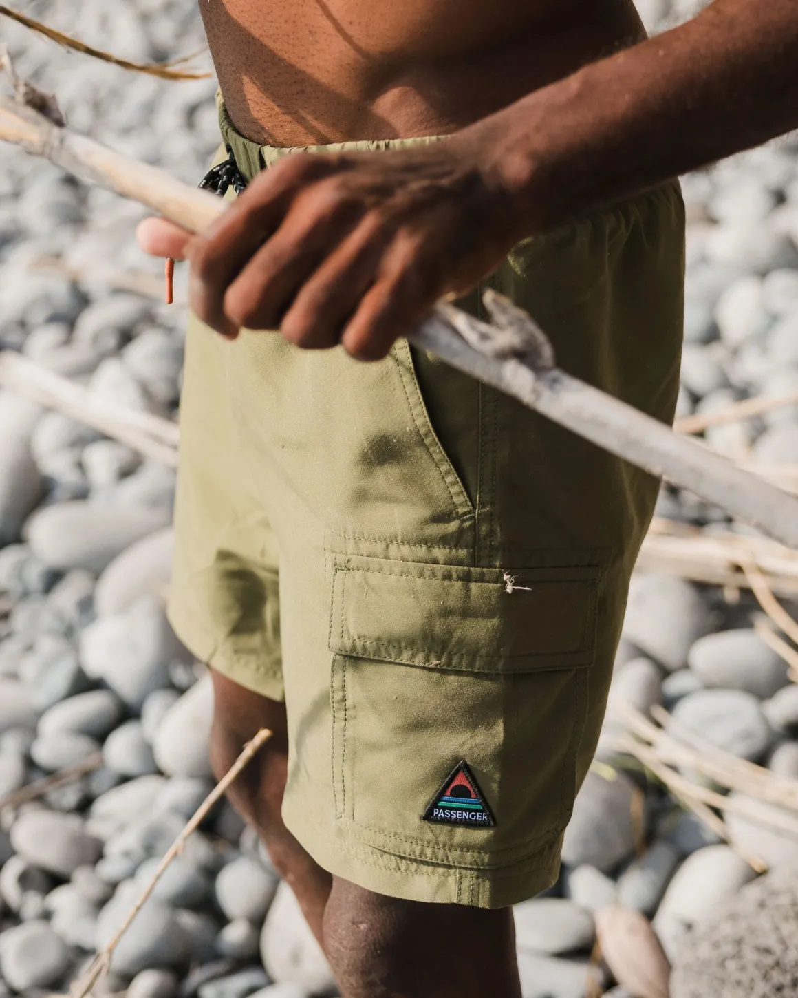 Cali Cargo Swim Short - Khaki