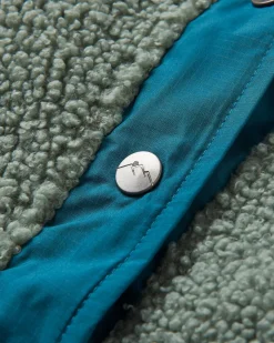 Calla Hooded Recycled Polar-Lined Fleece - Pistachio