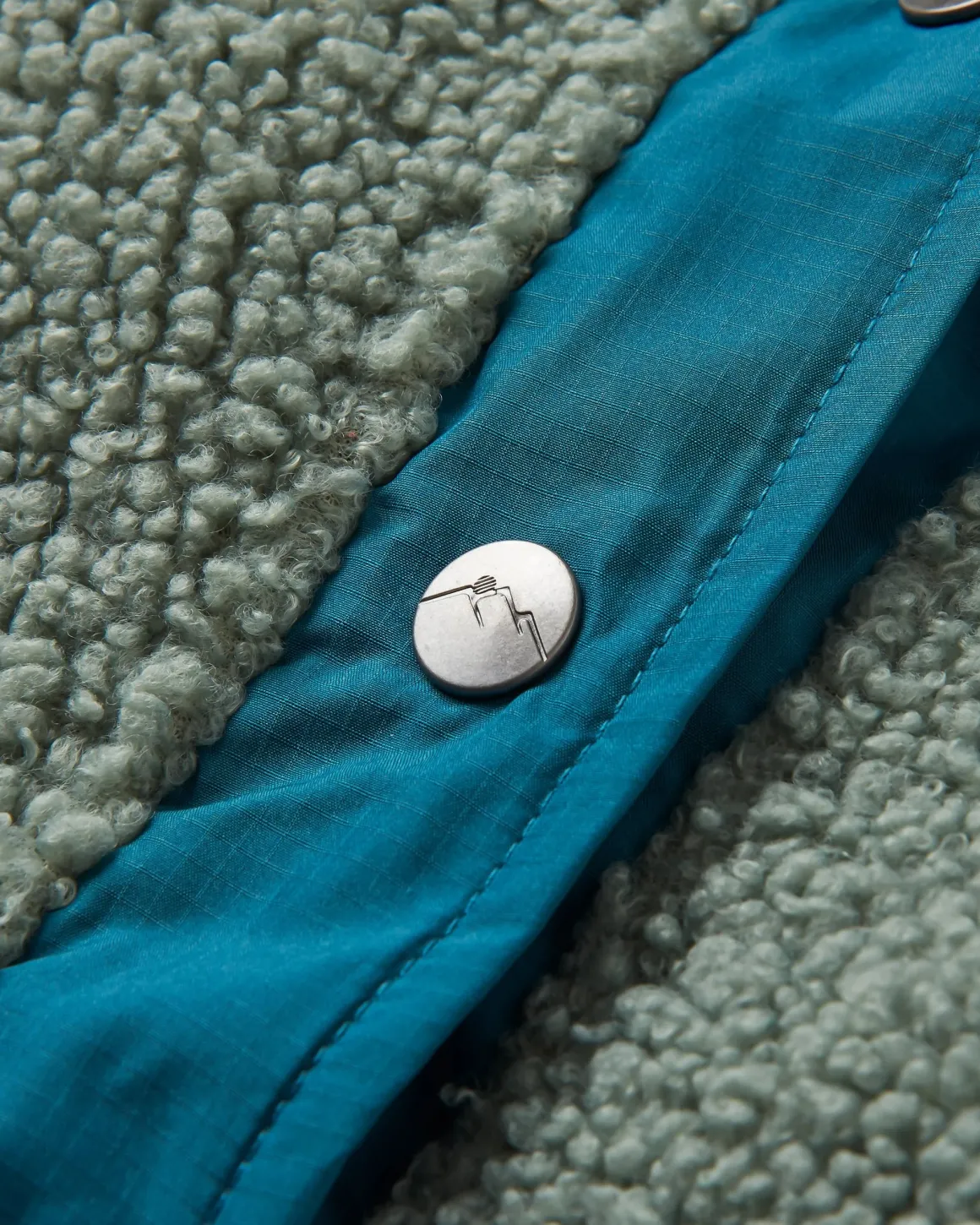 Calla Hooded Recycled Polar-Lined Fleece - Pistachio