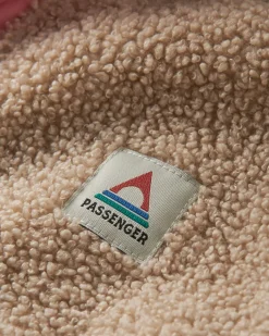 Calla Hooded Recycled Polar-Lined Fleece - Feather/Biscuit