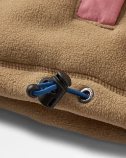 Calla Hooded Recycled Polar-Lined Fleece - Feather/Biscuit