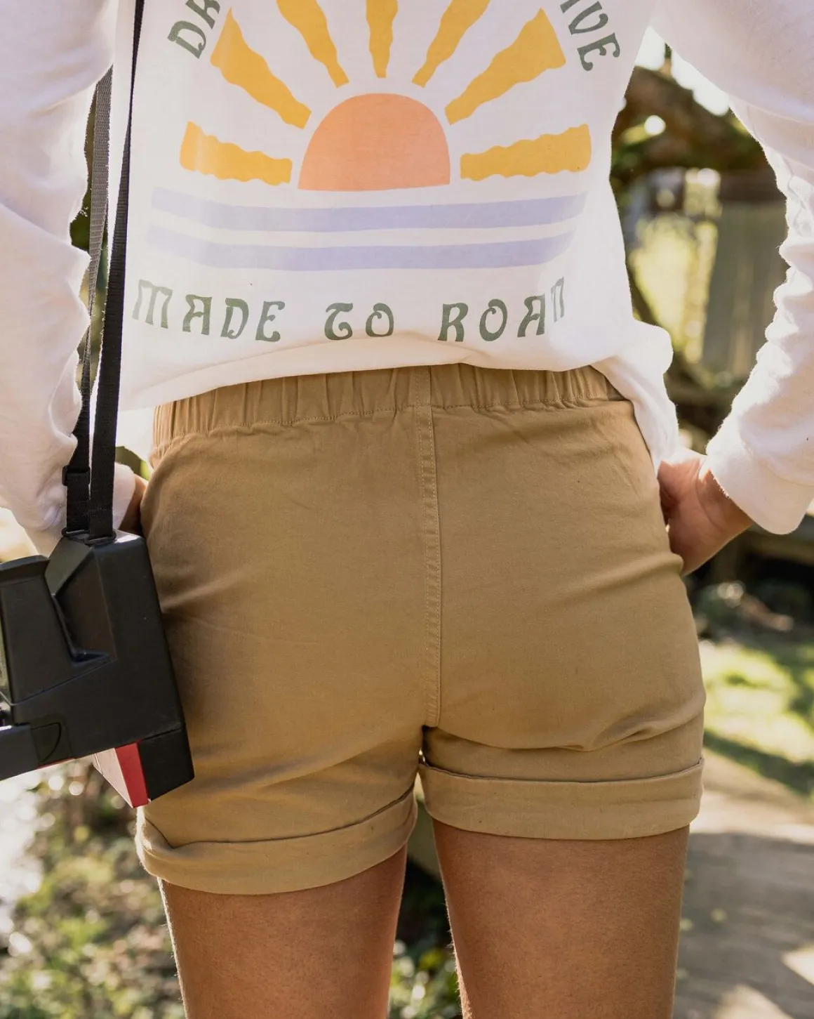 Carriso Organic Cotton Shorts - Biscuit