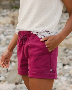 Carriso Organic Cotton Shorts - Cranberry