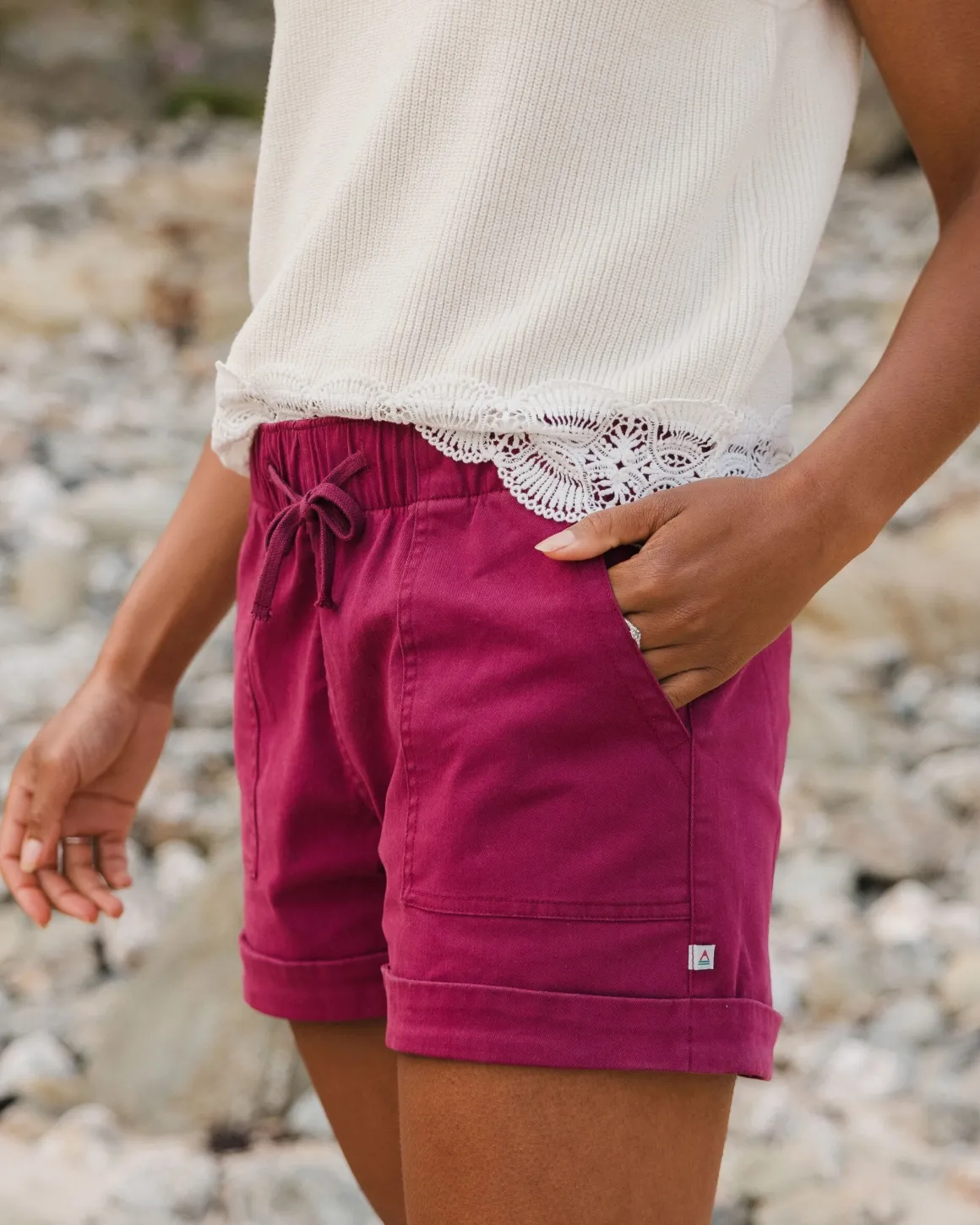 Carriso Organic Cotton Shorts - Cranberry