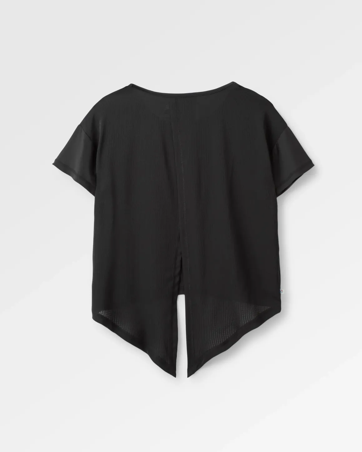 Chakra Tie Back Active Recycled T-Shirt - Black