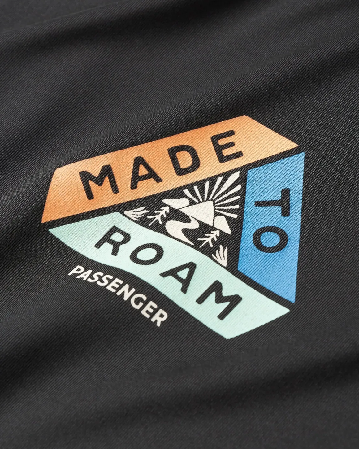 Chakra Tie Back Active Recycled T-Shirt - Black