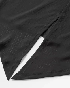 Chakra Tie Back Active Recycled T-Shirt - Black