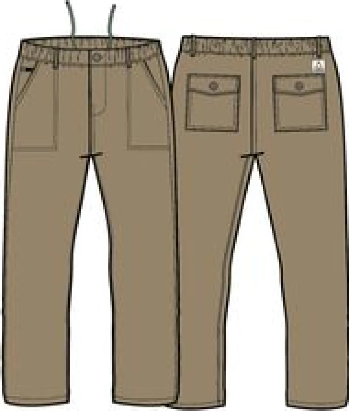 Chance Organic Cotton Pants - Biscuit