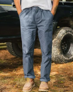 Chance Organic Cotton Trouser - Dusty Tidal