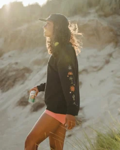 Chica Recycled Cotton Oversized Sweatshirt - Black