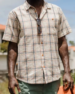 Chill Organic Cotton Check Long Sleeve Shirt - Birch