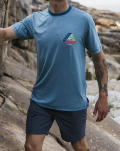 Classic Active Recycled T-Shirt - Blue Steel Marl