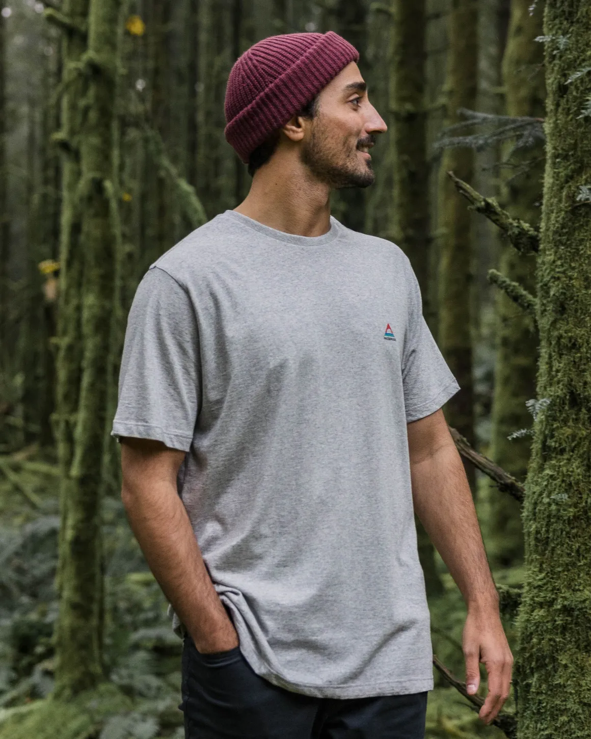 Classic Logo Recycled Cotton T-Shirt - Mid Gray Marl