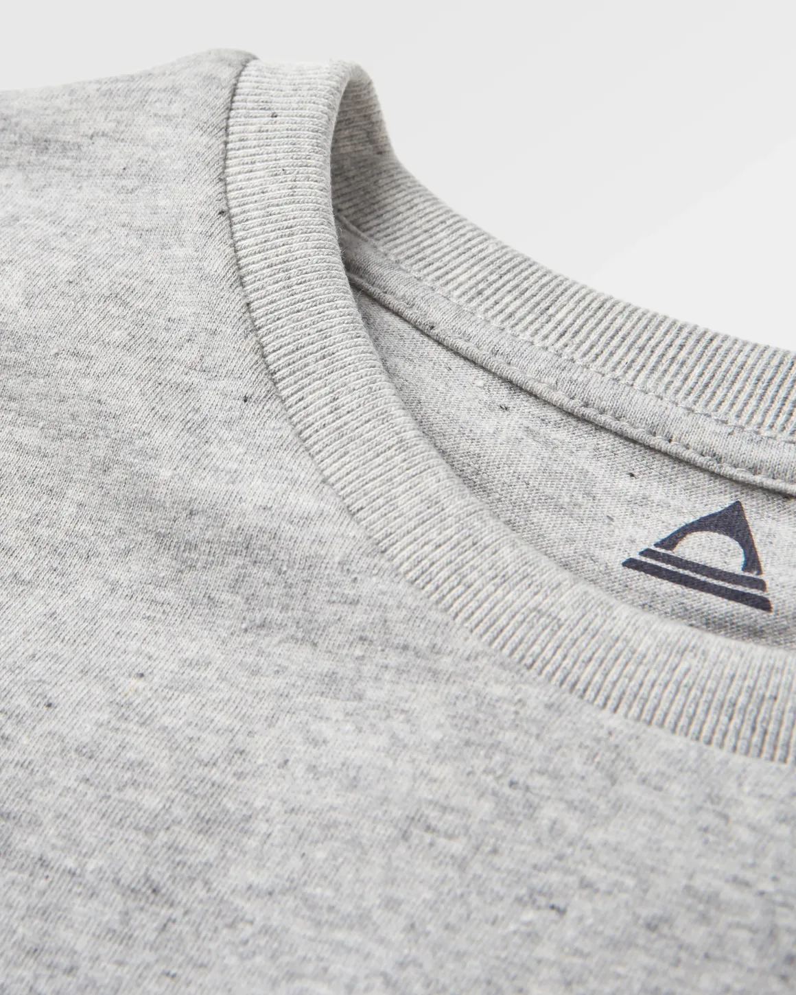 Classic Logo Recycled Cotton T-Shirt - Mid Gray Marl
