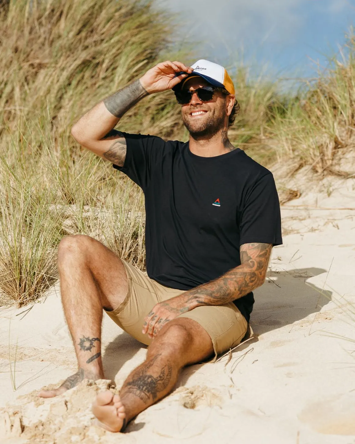 Classic Logo Recycled Cotton T-Shirt - Black