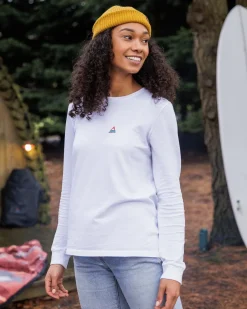 Classic Recycled Cotton Long Sleeve T-Shirt - White