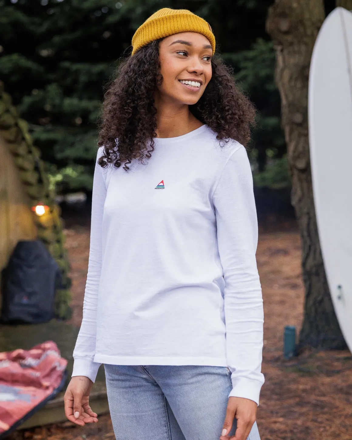 Classic Recycled Cotton Long Sleeve T-Shirt - White