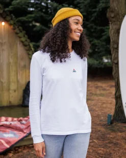 Classic Recycled Cotton Long Sleeve T-Shirt - White