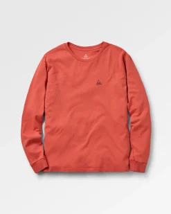 Classic Recycled Cotton Long Sleeve T-Shirt - Mineral Red