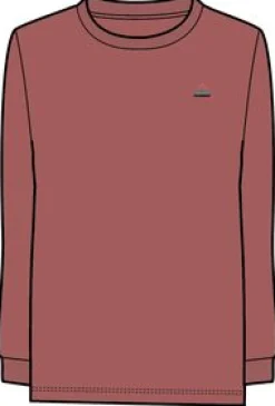 Classic Recycled Cotton Long Sleeve T-Shirt - Mineral Red