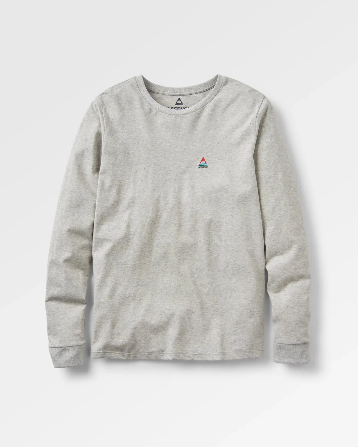 Classic Recycled Cotton Long Sleeve T-Shirt - Mid Grey Marl