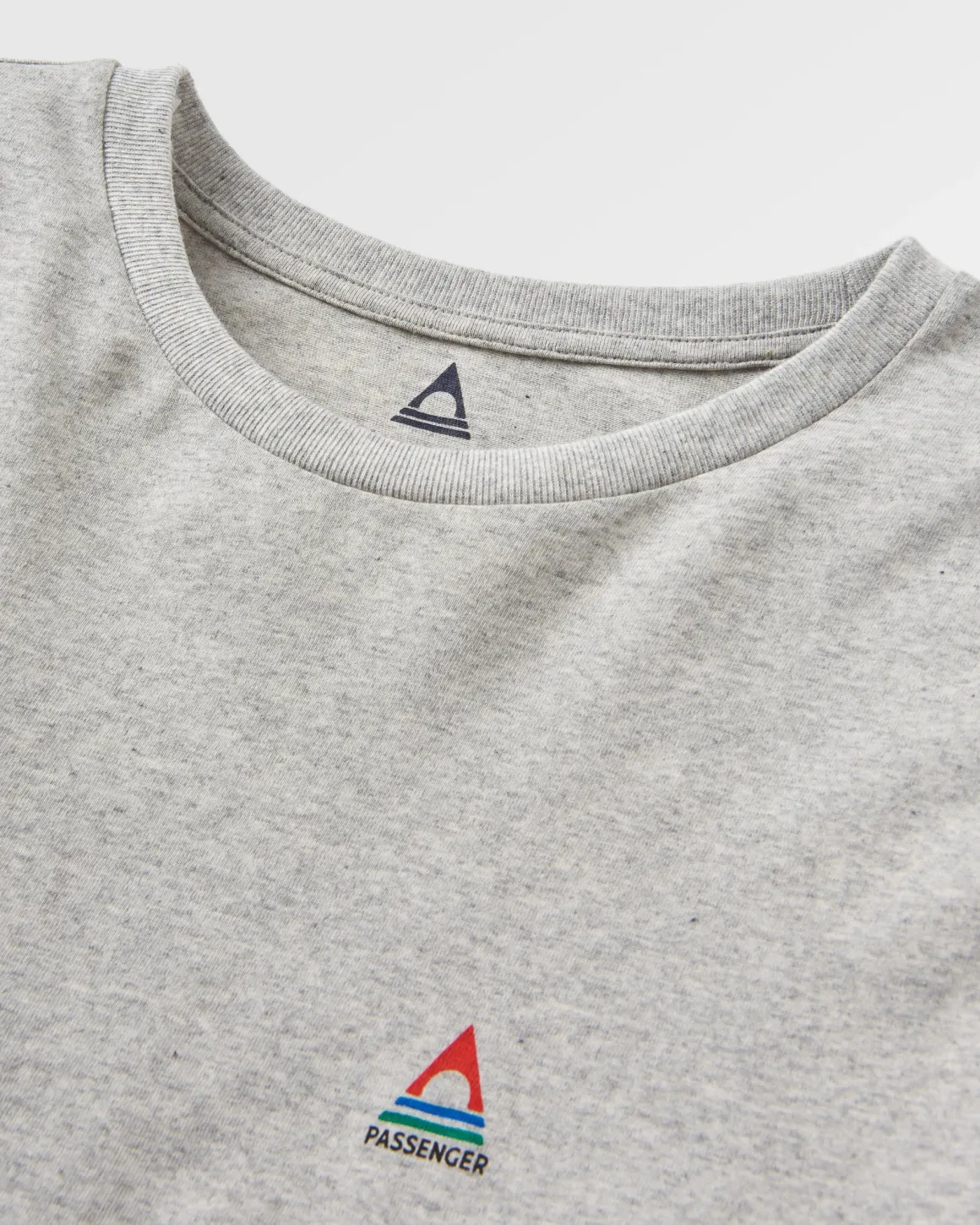 Classic Recycled Cotton Long Sleeve T-Shirt - Mid Grey Marl