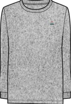 Classic Recycled Cotton Long Sleeve T-Shirt - Mid Grey Marl