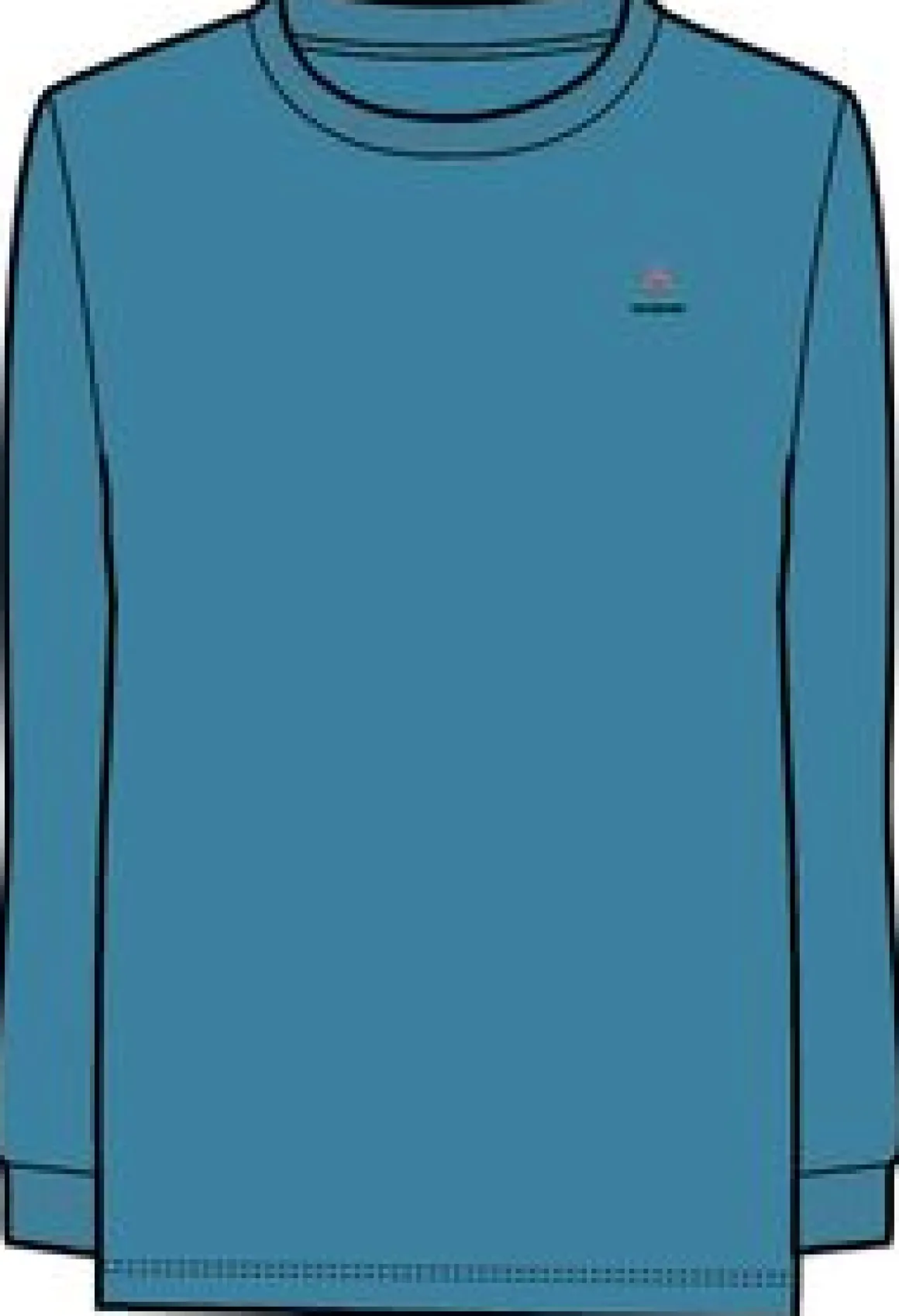 Classic Recycled Cotton Long Sleeve T-Shirt - Bluejay