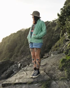 Clementine Quilted Full Zip - Green Spruce