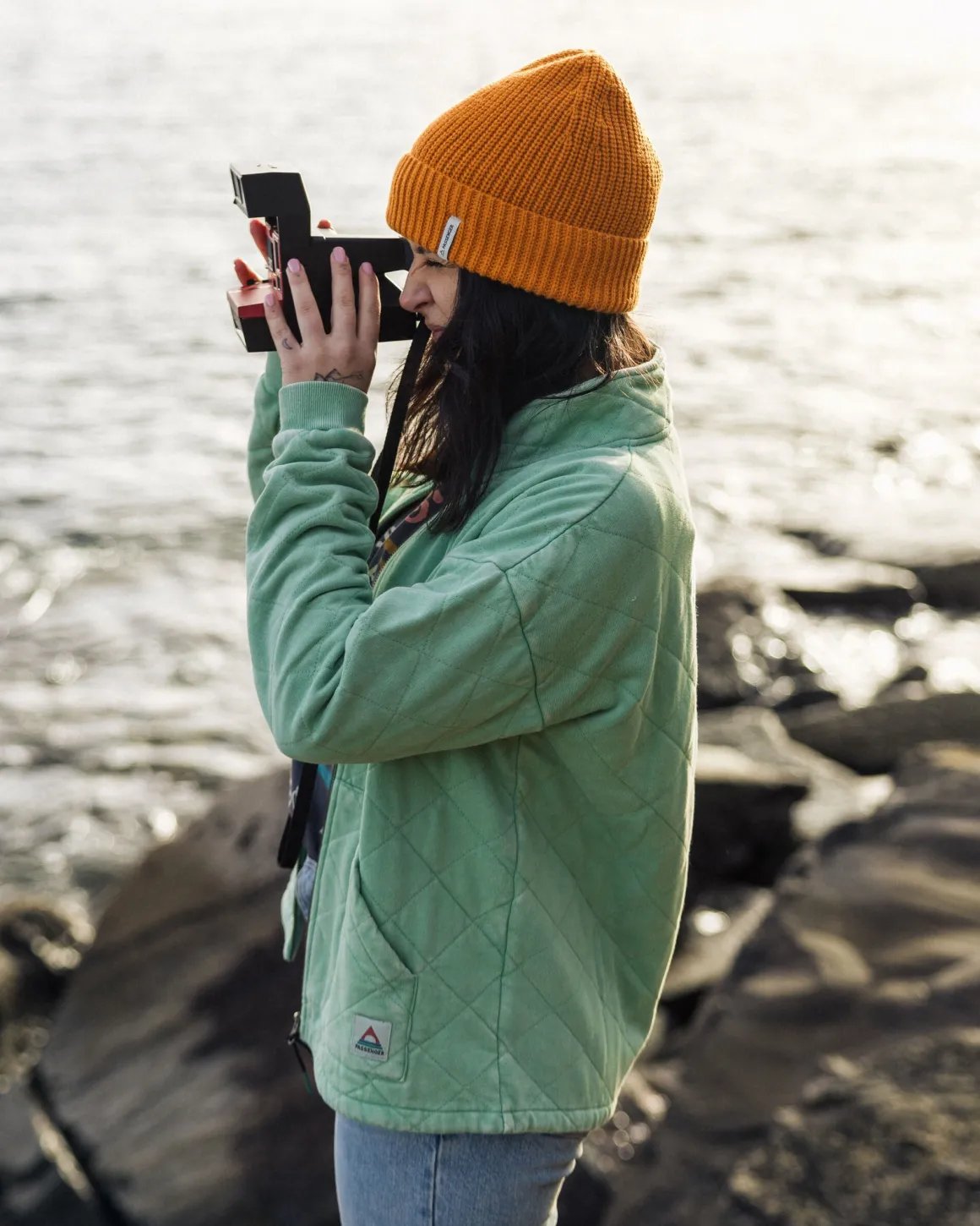Clementine Quilted Full Zip - Green Spruce