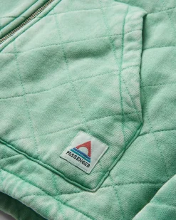 Clementine Quilted Full Zip - Green Spruce